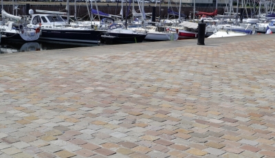 Pavé Chants clivés Grès