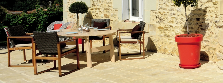 Terrasse extérieure en dalle Palatium